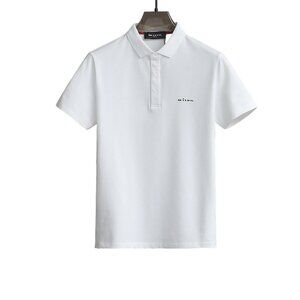 Kiton White Simple Short Sleeve Polo Shirt
